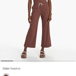 Vuori Brown Jumpsuit with Relaxed Fit and Drawstring Waist